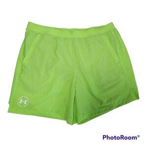 Under Armour Running Shorts Mens‎ Size XXL 2XL UA Run up the Pace 7" Yellow NWT